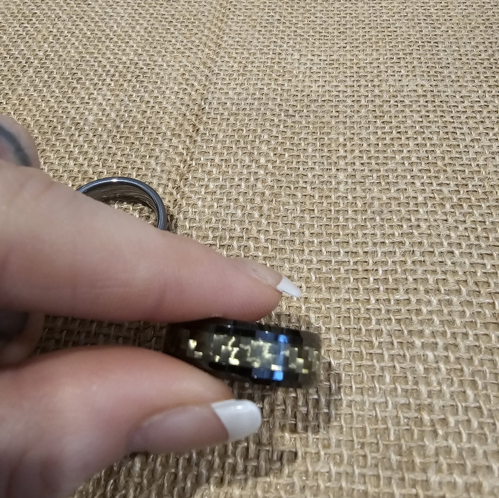 Mens size 12 ring Tungsten Carbine